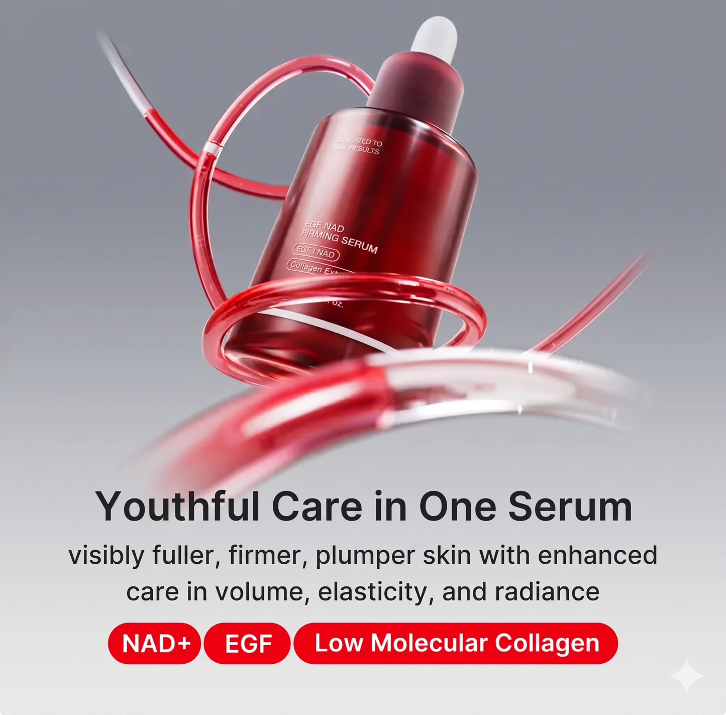 NAD+ EGF Firming Serum — Anti-Aging Collagen Boost with Collagen and 8 Peptides