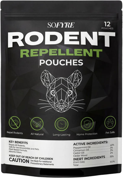 Rodent Repellent Pouches (12-Pouches)
