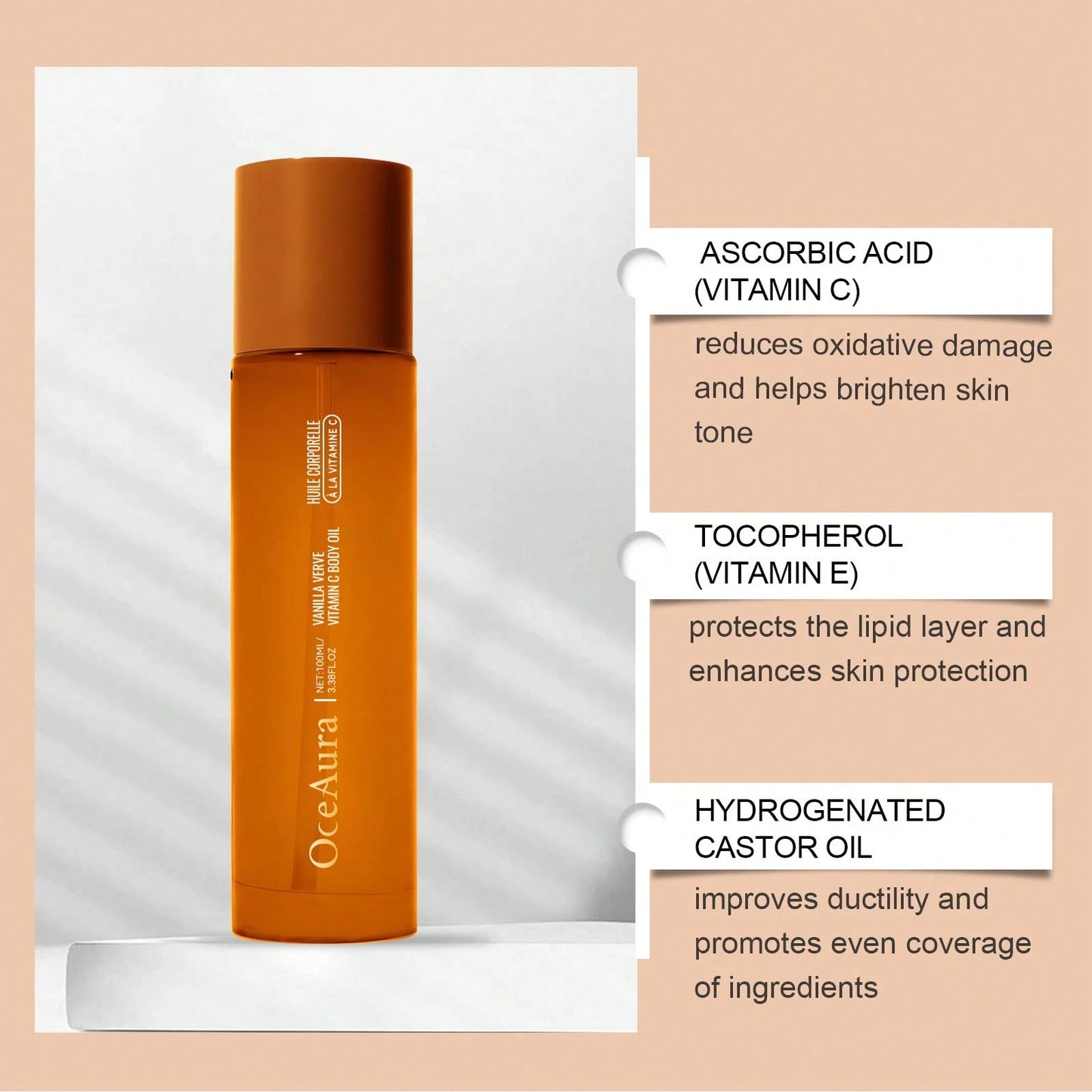 futureNest Vitamin C Body Oil for Women and Men