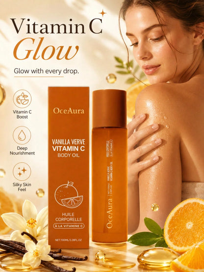 futureNest Vitamin C Body Oil for Women and Men