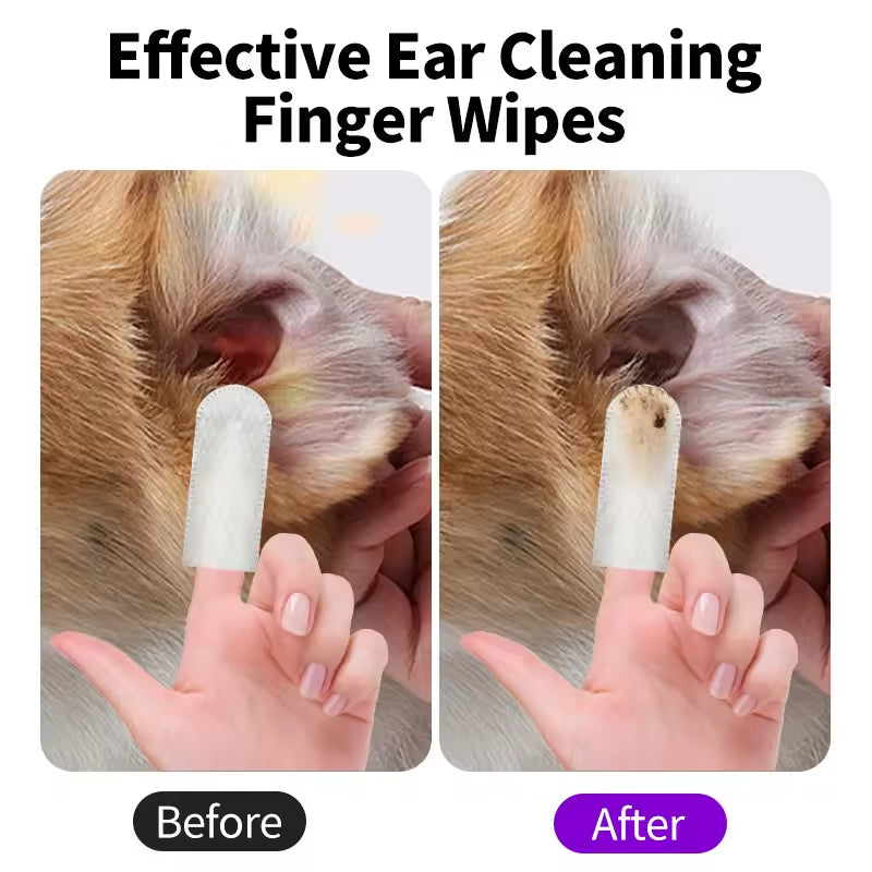 Comfort Pet Ear Cleaner Finger Wipes